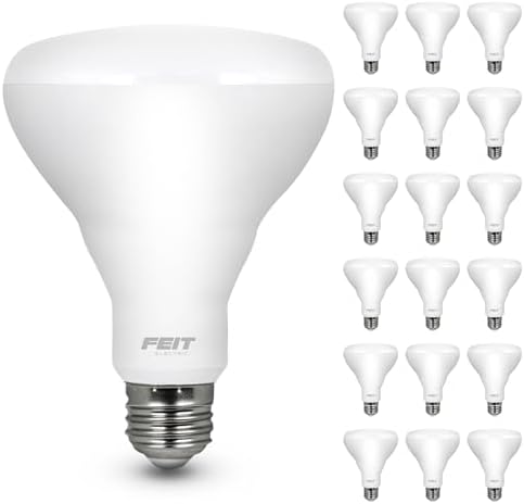 Feit Electric BR30 LED Light Bulbs, 65W Eq, Soft White, 3 Pack