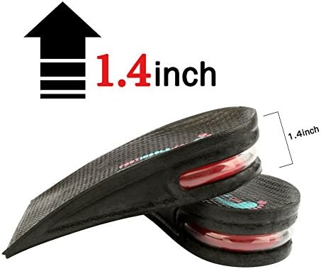 Air up Height Increase Shoe Heel Lift Inserts for Men and Women (3 Layers, 2.5" UP)