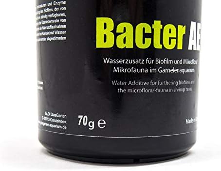 GlasGarten Bacter AE Shrimp (70g) | Nutrients for Live Freshwater Shrimp Food/Aquarium Water (Neocaridina, Amano, Red Cherry, Rili)