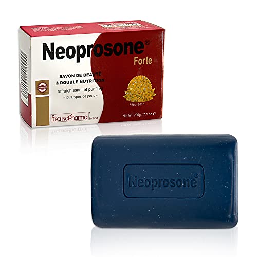 Neoprosone, Skin Brightening Soap | 2.02 oz / 80 g | Hyperpigmentation Soap, Fade Dark Spots on: Body, Knees, Face, Armpits | with Glycerin (2.82 Ounce (Pack of 1))