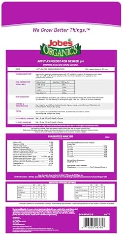 Jobe's Organics Granular Soil Amendment, Organic Soil Acidifier for Blueberry and Hydrangea Plants, 6 lbs Bag