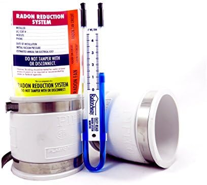 Radon Fan Install Kit - 3" X 3" - White