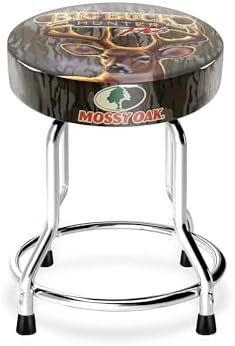 ARCADE1UP Big Buck Hunter Adjustable Stool with Leg Extenders, Padded Seat, Chrome Steel Finish for Home, Bar Stools, & Video Game Chairs, Mossy Oak