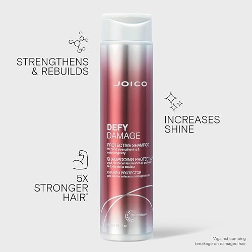 Joico Defy Damage Protective Shampoo | For Color-Treated Hair | Strengthen Bonds & Preserve Hair Color | With Moringa Seed Oil & Arginine