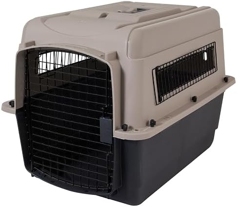 Petmate Ultra Vari Dog Kennel for Small to Medium Dogs (Durable, Heavy Duty Dog Travel Crate, Made with Recycled Materials, 28 in. Long) 25 to 30 lbs