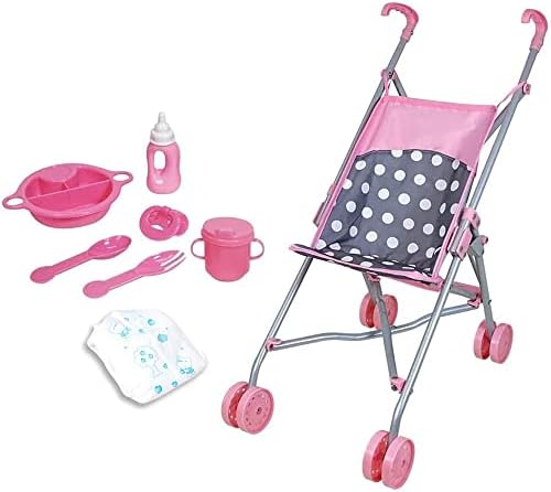 Lissi 5 Piece Doll Deluxe Nursery Play Set with Accessories