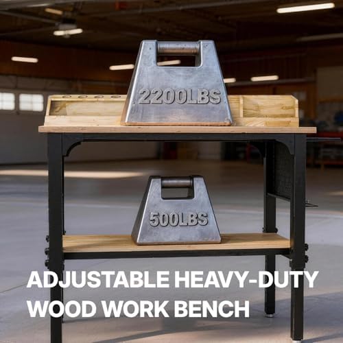 Northsky 48" Adjustable Height Work Bench- 2200 LBS Capacity with Wheels