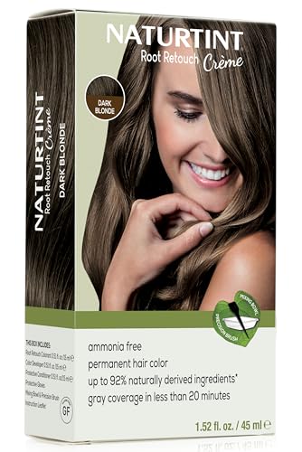 Naturtint Light Brown Root Retouch Crème Permanent Hair Color - Ammonia Free, Conceal Grays, No Artificial Scent, 1.52 Fl Oz