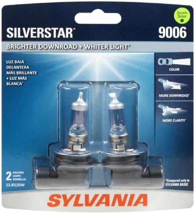SYLVANIA - 9006 SilverStar - High Performance Halogen Headlight Bulb, High Beam, Low Beam and Fog Replacement Bulb