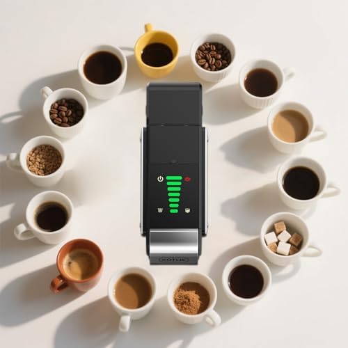 KOTLIE 19 Bar Single Serve Coffee Maker for K*cup, Nes Original, Dol*e Gusto, and Grounds, 34 Oz Reservoir with 7 Water Flow Settings, Ideal for Homes
