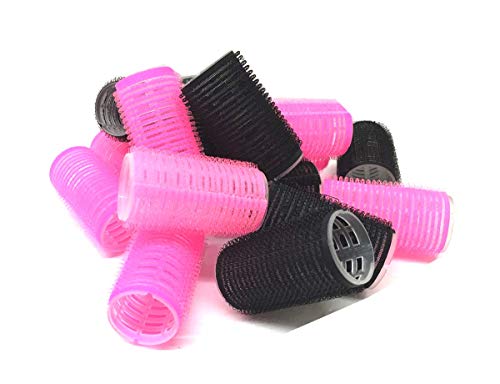 Set of 16 - Medium Size Self Grip Hair Rollers Pro Salon Hairdressing Curlers