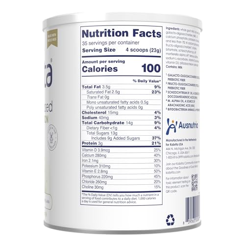 Kabrita Goat Milk Toddler Drink, Clean Label Certified, Gentle, 28oz | Toddler Nutrition Drink, 12–24 Months, Easy to Digest, Supports Gut Health, Immunity & Brain Development 28oz
