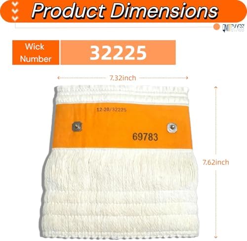 32225 Kerosene Heater Wick 4-Pack Compatible with Kero World More Models | For KW-24C, DuraHeat DH-2300, Dyna-GLO CV-2300/RMC-95C, Envirotemp