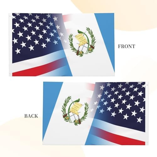 Nicaragua Nicaraguan And American Flag America USA 3x5 Ft Patriotic Banner Outdoor Indoor Decoration National Flags for Garden Car Yard Outside Decor