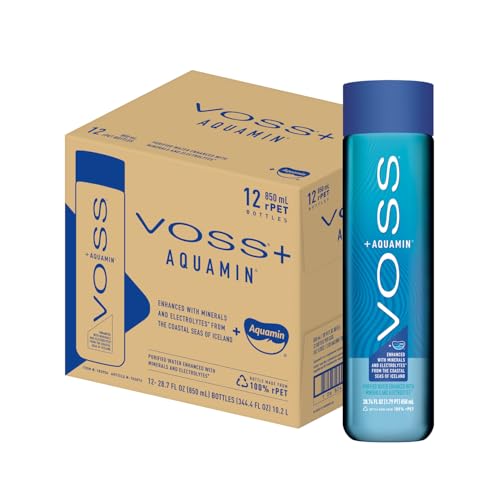 VOSS+ Aquamin Enhanced Water - 12 Pack Bottles, 850ml - Purified Hydrating