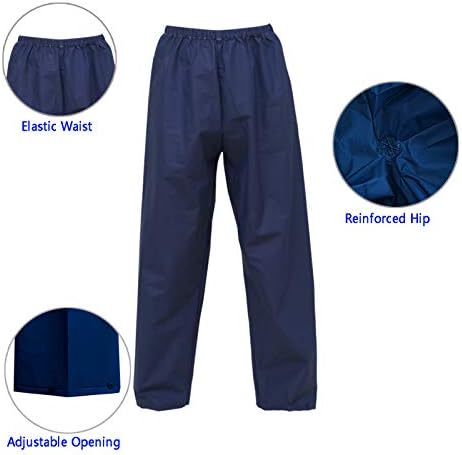 Ultra-Lite Rain Suit for Men Women Waterproof Protective Rain Coat with Pants 2 Pieces Rain Gear