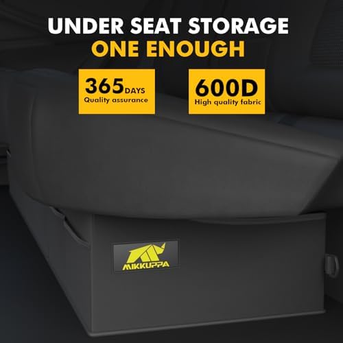 MIKKUPPA Truck Under Seat Storage - Fit for 2015-2024 Ford F150 F250 F350 | 3 Compartments for F-150 Storage Accessories, Truck Tool Box Organizer