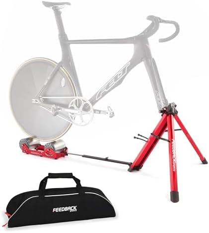 FEEDBACK SPORTS | Omnium Lightweight and Portable Bike Trainer | for 16” to 29” Wheels | Travel Bag Included