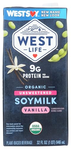 Westsoy, Soy Milk Vanilla Unsweetened Organic, 32 Fl Oz