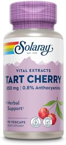 Solaray Tart Cherry Fruit Extract 850 mg, 90 VegCaps