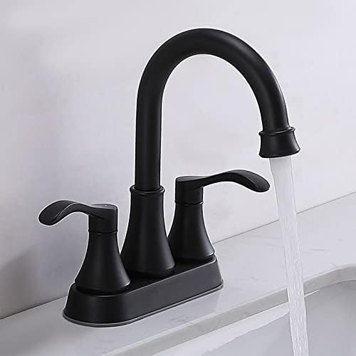Bathroom Faucet,4 Inch Centerset 2 Handle High-Arc,Oil Rubbed Bronze