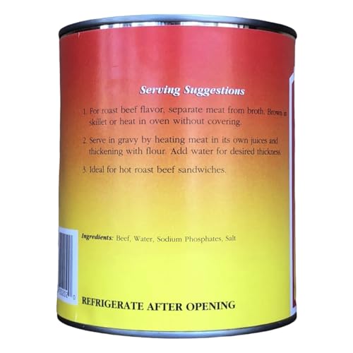 Yoder's Canned Premium Boneless Beef Chunks, 28 Oz(1 lb.12 Oz,1 can)