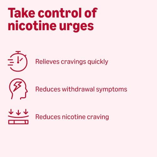 Amazon Basics Mini Nicotine Polacrilex Lozenge, 2 mg, Cherry Ice Flavor, Stop Smoking Aid, 135 Count (Previously Amazon Basic Care)