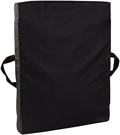 DMI Comfort Seat Cushion for Soft and Firm Support on Wheelchairs, Office Chairs, Dining Chairs and Stadium Seats, Standard Foam, 16 x 16 x 4, Black