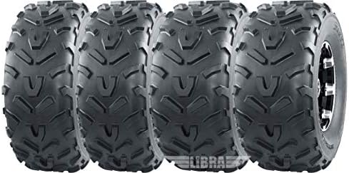 WANDA Set 4 ATV tires 22x9-10 & 22x11-10 compatible 91-95 Kawasaki Mule 500