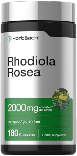 Horbäach Rhodiola Rosea Capsules | 180 Count