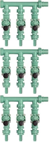 Orbit 91207 3-Valve Preassembled Sprinkler Manifold for Poly Pipe