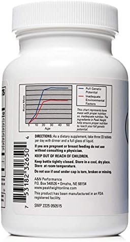 Growth Supplement - Once Daily Height Growth Support for Kids, Teens, Women and Men - US Doctor Developed Height Growth Pills - Year Supply (12 Pack)