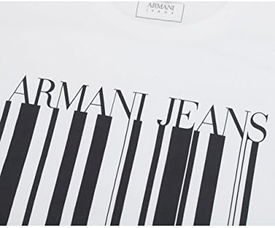 Emporio Armani Mens Regular Fit Jersey Barcode T-Shirt