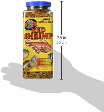 Zoo Med Large Sun-Dried Red Shrimp 10oz Each (2 Pack)