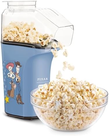 Dash Fresh Pop Popcorn Maker, 16-Cup Hot Air Popper, Aqua | Electric Popcorn Machine, Oil-Free Air Popped Popcorn, Built-In Measuring Cup & Butter Melting Tray, Movie Night Snacks