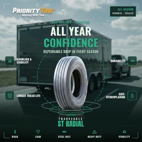 Transeagle ST ST235/85R16 132/127M All Season G (14 Ply) All Steel Tire | Trailer Highway All Season Traction 132/127M Rated G (14 Ply) Radial