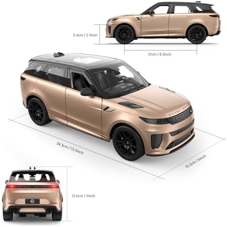 RASTAR Land Rover Defender RC Car, 1/14 Land Rover Remote Control Toy Model Car, Doors Opened by Manual– Green