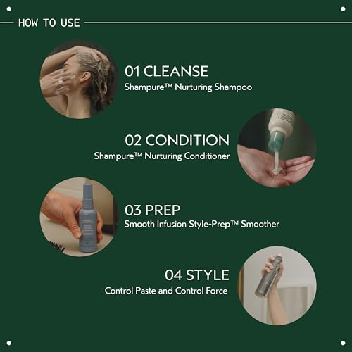 Aveda Control Paste Hair Pomade | Adds Texture and Medium, Pliable Hold | For All Hair Types | Aroma of Ylang Ylang, Clove, Clary Sage | 2.5 Ounce