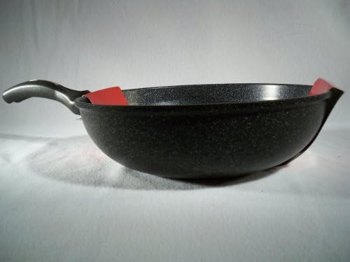 Ceramic Marble Coated Cast Aluminium Non Stick Wok 30 cm (12 inches)