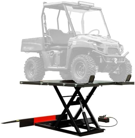 Black Widow 60" W UTV Lift Table, 2,500 lb, Air/Hydraulic, ATV Motorcycle