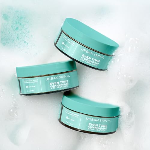 Urban Skin Rx Even Tone Cleansing Bar | 3-in-1 Multitasking Treatment Daily Cleanser, Exfoliator
