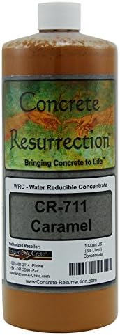 Concrete Stain Concentrate Just Add Water, User & Eco-Friendly Semi-Transparent Professional Grade Cement Stain, Concrete Resurrection Brand 32 Ounce Mocha - Medium Brown