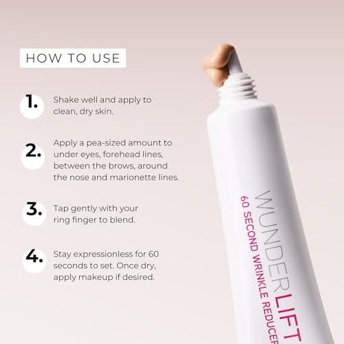 WUNDER2 Wunderlift Instant Eye Tightening Serum, Temporary Firming & Lifting Treatment in 60 Seconds, Reduces Under-Eye Bags, Dark Circles, Puffiness