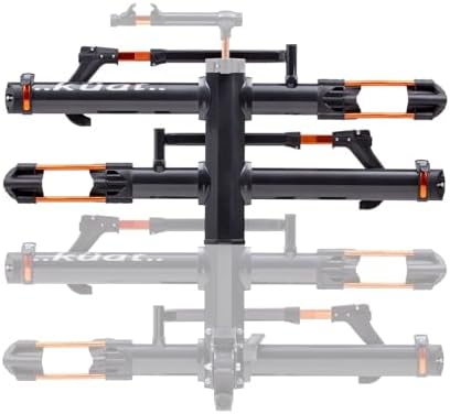 Kuat NV Add-On 2.0-2" - +2-Bike Rack, Black Metallic (NA22B) | Increases 2" NV 2.0 to a 4-Bike Hitch Rack, Rugged All-Metal Construction, E-Bike Compatible, Easy Installation