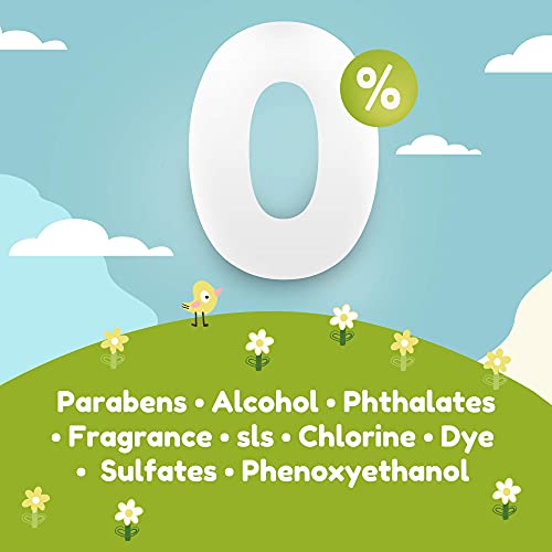 Yugi Green Baby Wipes for Babies Unscented, Made with Renewable Plant Fibers, Plant-Based, Fragrance-Free, for Sensitive Skin, 12 Packs, 72 Count