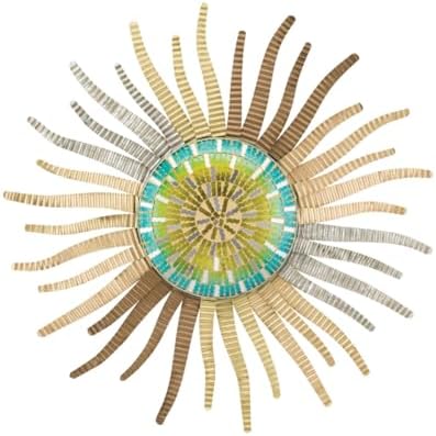 Regal Art & Gift Handcrafted Metal Sun Wall Decor, Rustic Sunburst Wall Art | Copper Patina, 40 in, Metal, Rust-Resistant Sunburst Sculpture, Eye-Catching Accent for Patio, Garden & Home
