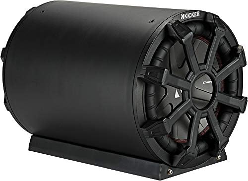 KICKER 46CWTB102 TB10 10-inch Loaded Weather-Proof Subwoofer Enclosure w/Passive Radiator - 2-Ohm, 400 Watt