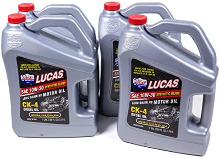 Lucas Oil 10282-4 Synthetic Blend (10w30Diesel Oil Case 4 x 1 Gallon), 1 Pack