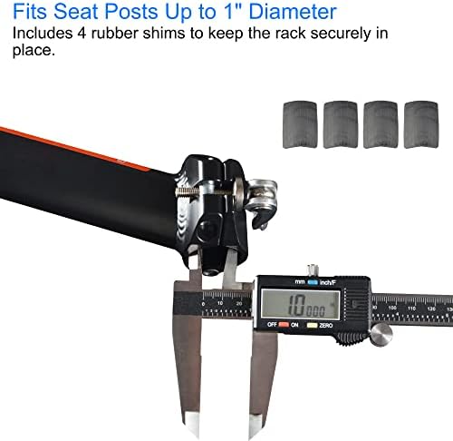 Lumintrail Bike Cargo Rack, Seatpost Mounted Bicycle Luggage Carrier with 20 LBs Weight Capacity for Trunk Bags