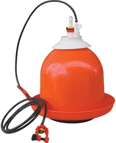 Bell-Matic Automatic Poultry Waterer – Gravity Feed Drinker | Automatic Gravity Flow System, Heavy-Duty Construction, Consistent Water Supply